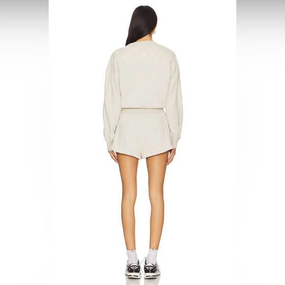 Free People Movement Intercept Romper Heather Gray Cozy Athleisure Lounge | NWT - Picture 3 of 10